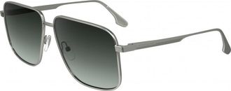 Victoria Beckham Womens VB243S-5713044 VB243S 57 5713044 Sunglasses - Silver Metal - One Size