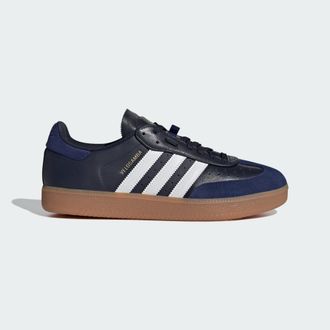 adidas adidas Performance Unisex Velosamba Leather Shoes - Blue - Size UK 3.5