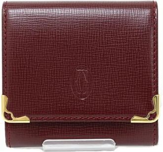 Cartier Pre-owned Vintage Portemonnee - unisex - Vintage Accessoires - Rood - ONE Size - Leer - Vintage