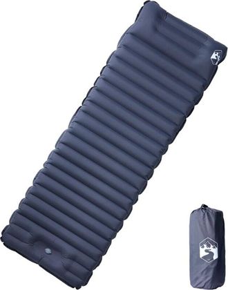 OEM Colch&oacute;n Autoinflable Para Camping Con Almohada, 1 Persona, Gris