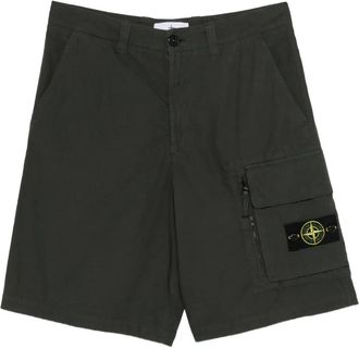 Stone Island Shorts con applicazione - Verde