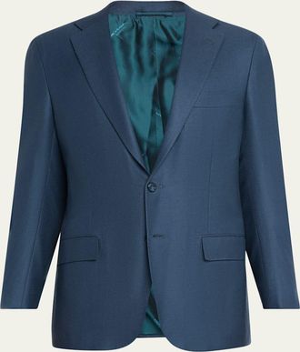 Kiton Mens Solid Cashmere Sport Coat