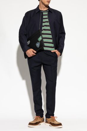 Paul Smith Wool Trousers, Mens, Navy Blue