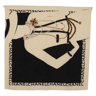 Chanel Pre-owned Scarves, female, Multicolor, Size: ONE SIZE Pre-owned Silk Scarf