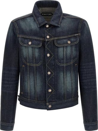 Tom Ford The Selvedge Icon Denim Jacket - Heren - Spijkerjassen - Blauw - XL - Denim - Jassen