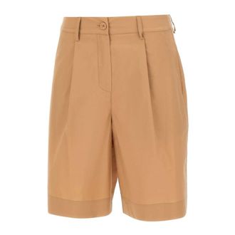Kaos Casual Shorts, female, Brown, Size: XL Pleated Tailored Shorts