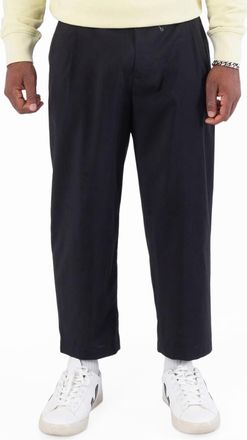 Maison Kitsun&eacute; Tapered Pleated Wool Trousers, Brand Size 44 (Large)