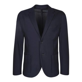 Harris Wharf London Hombre, Chaquetas, Azul, Talla: L