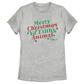 Home Alone Womens Home Alone Distressed Merry Christmas Ya Filthy Animal Graphic T-Shirt in Athletic Heather at Nordstrom, Size X-Large