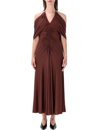 Self Portrait Drape Midi Dress