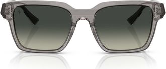 Ferrari 55mm Gradient Square Sunglasses in Grey /Gradient Grey at Nordstrom
