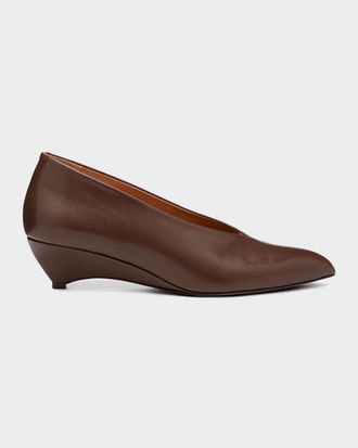 Jil Sander 45mm Arc Leather Pumps