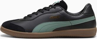 Puma Mens King 21 Indoor Training Sneaker, Black/Eucalyptus, 10