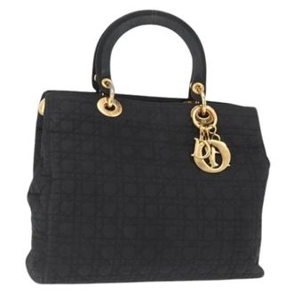 Dior Pre-owned Vintage Nylon Handtas - Dames - Vintage Handtas - Zwart - ONE Size - Nylon - Vintage