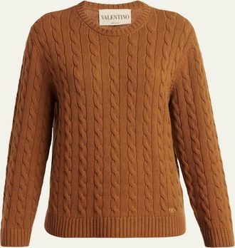 Valentino Garavani Cashmere Cable-Knit Sweater