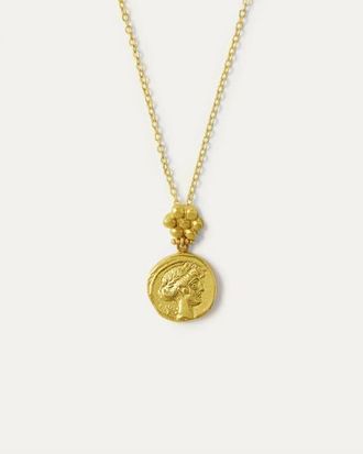 Ottoman Hands Goddess Demeter Coin Pendant Necklace in Gold at Nordstrom