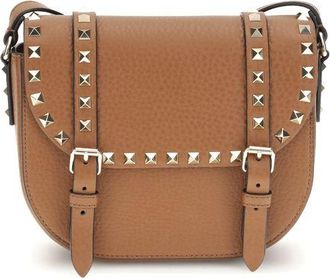 Valentino Garavani Beige Calf Leather Bos Taurus Shoulder Womens Bag