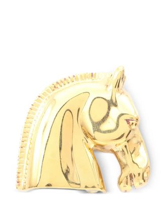 Herm&egrave;s 2010s horse-head brooch - Gold