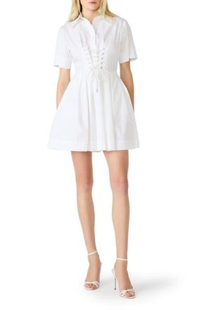 Steve Madden Ninna Lace Front Dress in White at Nordstrom, Size X-Small