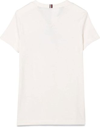 Tommy Hilfiger Varsity-Inspired Cotton Blend T-Shirt - White