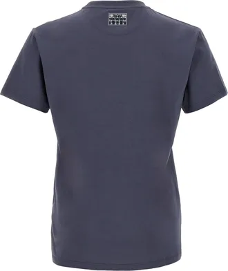 Fendi Logo-Embroidered Cotton T-Shirt - Navy