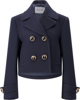 Balenciaga Abrigos cruzados - Coats - Mujer - Azul - 2XS