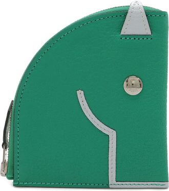Herm&egrave;s Green Mint Green Chevre Leather Coin Purse/Coin Case (Pre-Owned)