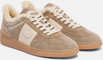 Valentino Garavani Sneakers Upvillage in suede e velluto a coste