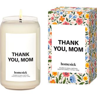 Homesick Thank You, Mom Scented Candle in White at Nordstrom