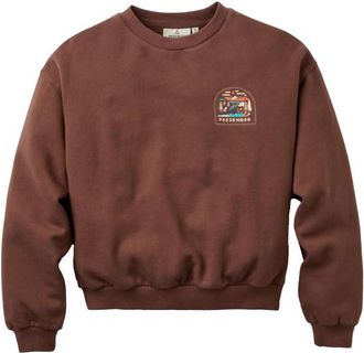 Passenger Lost Patch Relaxed Fit Sweatshirt Pullover f&uuml;r Damen | braun