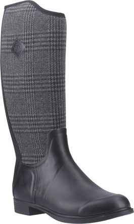 The Original Muck Boot Company Derby Tall Rubber Womens Black/Plaid Winter Knee High Boots - UK 5