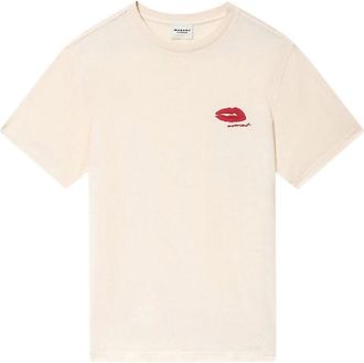 Isabel Marant T-Shirts, female, Beige, Size: XS Zewel T-Shirt