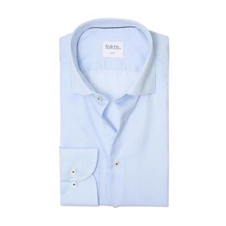 Fakts 9041 Shirt Slim Fit - Heren - Zakelijke Overhemden - Blauw - 4XL - Leer - Overhemden