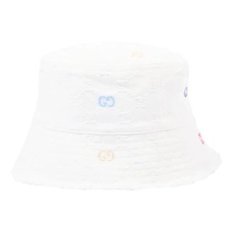Gucci GG Katoenen Bucket Hat - unisex - Hoeden - Wit - M - Katoen - Accessoires