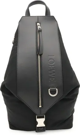Loewe Black Nylon Backpack Shoulder Bag (Pre-Owned)