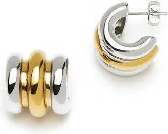 Missoma Chubby Triple Hoop Earrings in Mixed at Nordstrom