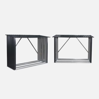 Sweeek Le&ntilde;ero Exterior De Acero Galvanizado, Set De 2