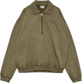 Halo Boxy Polo Sweat Pullover - Unisex | oliv