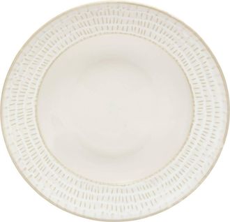Atmosphera Lote De 6 Platos Hondos Con Borde Rayado Camille D.20, Blancos - Atmosphera Cr&eacute;ateur DInt&eacute;rieur