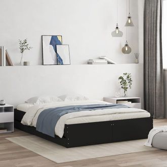 Berkfield Home Bed Frame with Drawers without Mattress Black 140x200 cm