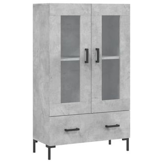 Berkfield Home Highboard Concrete Grey 69.5x31x115 cm Engineered Wood