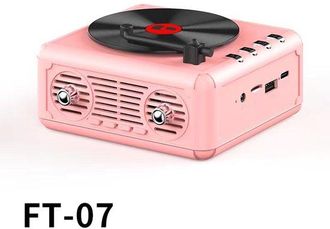 OEM Reproductor De Cd, Altavoz Port&aacute;til Compatible Con Bluetooth, Tarjetas Tf O Unidades Usb Para Reuniones Al Aire Libre O Viajes (rosa)