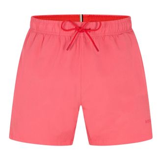 HUGO BOSS Heren Tio Zwemshorts (Donkerroze)
