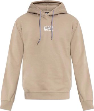 Emporio Armani Emporio Armani Ea7, Heren, Sweatshirts & Hoodies, Beige, Maat: S Katoen
