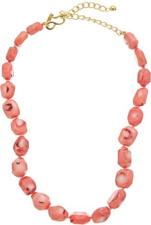 Kenneth Jay Lane Plated Beaded Necklace