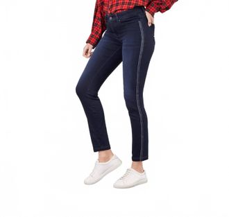 Mac Jeans Womens Slim Dream Stretch Jean In Dark Wash Blue