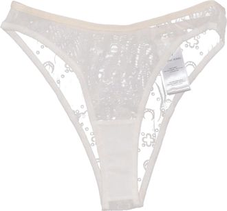 Marine Serre Hoch geschnittenes H&ouml;schen aus recyceltem Mesh-Flock von Marine Serre