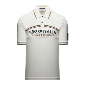 Aeronautica Aeronautica Militare, Polo Shirts, male, White, Size: 3XL Polo Shirt