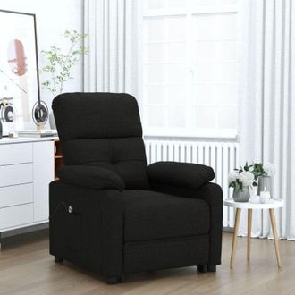 vidaXL Sill&oacute;n Reclinable El&eacute;ctrico De Tela Negro Vidaxl