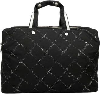 Chanel Pre-owned Reisetasche - unisex - Vintage Weekendtas - Zwart - ONE Size - Nylon - Vintage
